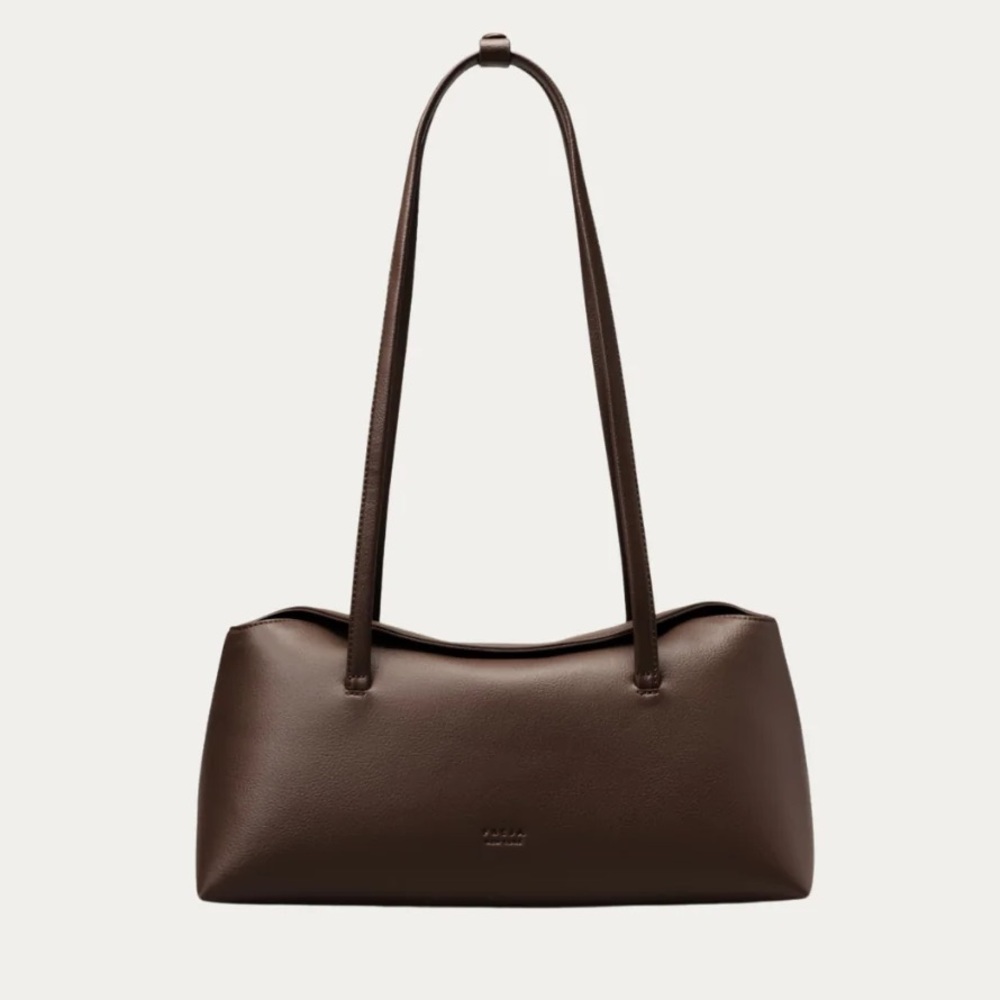 Freja New York - Chrystie Espresso Leather Shoulder Bag
